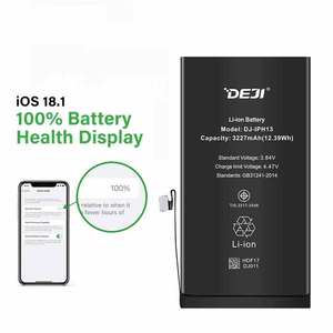 <span class=keywords><strong>Batterie</strong></span> rechargeable DEJI Premium pour iPhone 13, charge rapide, sans gonflement, capacité réelle suffisante - Product Image 1