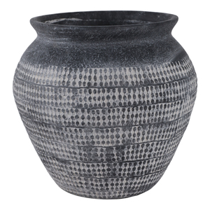 Vaso decorativo in ceramica testurizzata per soggiorno, decorazione per la casa, accessorio da tavolo, elegante vaso per fiori - Product Image 3