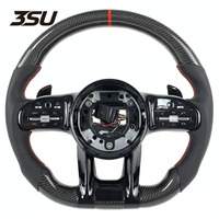 Pour Mercedes Benz AMG classe C W176 W213 W211 W213 W221 W218 W205 AMG GT cuir volant en Fiber de carbone accessoires de voiture