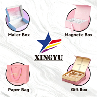 Caja de Regalo de Lujo Personalizada con Logotipo, Asa de Listón, Biodegradable, Adecuada para Empacar Ropa de Regalo, etc.