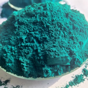 Thermo-résistant 200 ℃   Oxyde de fer vert Pigment certifié ISO pour les composés plastiques, les bardeaux de toiture et les panneaux de construction - Product Image 1