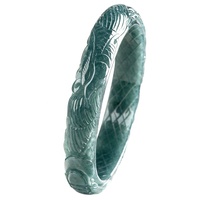 Jadéite naturelle bluewater bracelet Phoenix sculpté en trois dimensions mode accessoires féminins bijoux jade en gros SZ15