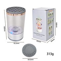 Nettoyeur de pinceaux cosmétiques automatique portable, machine à laver et sécher, prise EU, électrique, pour usage domestique et commercial