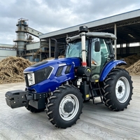 Tractor Agrícola Diésel 4x4 de 90HP con Sistema PTO Hidráulico y Enganche de Tres Puntos