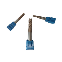 Alliage dur en acier au tungstène 4 cannelures HRC55 fraise en bout enduit CNC Bits pour acier OEM personnalisable