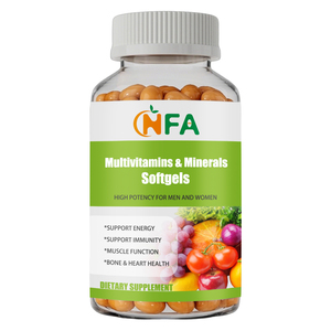 Cápsulas Blandas de Multivitaminas y Minerales OEM ODM con Vitamina, Calcio e Ioduro para Apoyar la Energía, la Inmunidad, la Función Muscular, la Salud Ósea y Cardíaca - Product Image 1