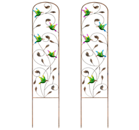 Lot de 2 treillis en acier de qualité architecturale anti-escalade pour la culture intérieure, le jardinage de cuisine, la plantation d'herbes et les habillages résidentiels de luxe