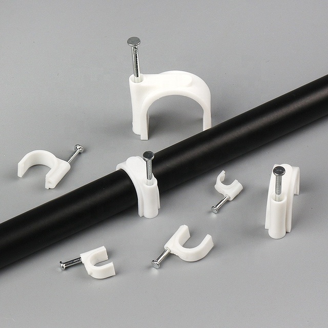 YDSL-22mm Corrosion Resistance Electric Wire Cable Clips Plastic Cable Clip Holder