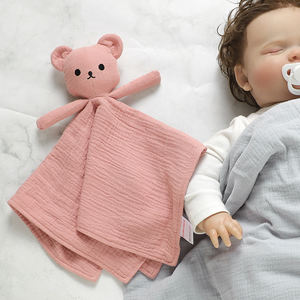 Manta <span class=keywords><strong>de</strong></span> edredón <span class=keywords><strong>de</strong></span> oso <span class=keywords><strong>de</strong></span> peluche para bebé, algodón orgánico estereoscópico, lindo bordado, suave, juguete cómodo para bebé para chico - Product Image 1