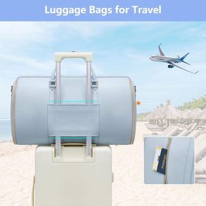 Free Sample Garment Duffel Bag With <b>Shoe</b> Compartment, 2 in 1 <b>Hanging</b> Dress Suitcase Suit Travel Garment Bag - Product Image 4