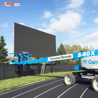 Écran vidéo LED mural de forme personnalisée pour service de localisation, écran LED extérieur P3.