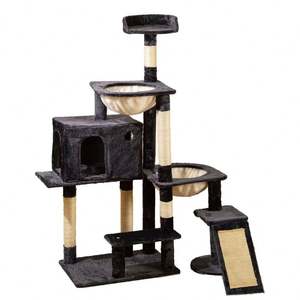 Árbol para Gatos de Lujo 2024, Cama y Nido de Madera para que los Gatos se Rascuen y Relajen - Product Image 1