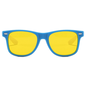 Monture en plastique de qualité supérieure verres jaunes motif logo personnalisé UV400 femmes hommes nuances lunettes de soleil pour la pêche randonnée golf shopping - Product Image 6