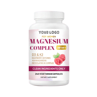 Complément Quotidien Premium pour Femmes : Capsules de Magnésium Complexe avec Glycinate, Malate, Taurate et Vitamine B6