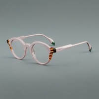 Monture de lunettes vintage en acétate pour hommes, lunettes optiques de qualité supérieure, lunettes pour femmes, monture de lunettes