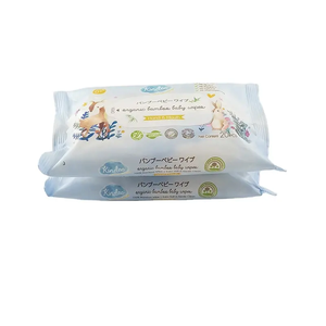 Produit de soins pour bébé biodégradable et hypoallergénique de marque privée lingettes pour nouveau-né biologiques pour nettoyage en profondeur - Product Image 2