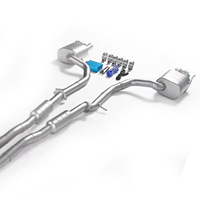 Système d'échappement Catback en acier inoxydable à quatre sorties adapté à Lexus IS300