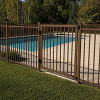 Piquet de clôture de piscine en aluminium bronze pour enclos de piscine, sécurité enfant, installation facile, antirouille, sans entretien
