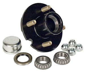 Комплекты ступиц для прицепов 5x4.25 дюйма, ступица колеса для прицепа 5x4.25 дюйма, 5 отверстий, 4.25 дюйма, круглая, для оси 1000 кг - Product Image 1