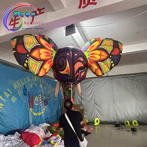 Costume de mascotte d'animal <span class=keywords><strong>gonflable</strong></span>, costume de tête d'éléphant <span class=keywords><strong>gonflable</strong></span> pour événement - Product Image 3