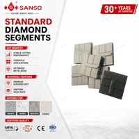 Segment de coupe diamanté à dents courtes pour granit et grès, outils abrasifs de découpe D500mm 20x3.9-4.2-4.5x20mm