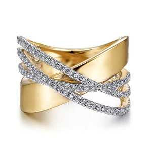 Anello Geometrico Bicolore Unisex per Uomo e Donna, Gioiello da Dito alla Moda Hip Hop - Product Image 1