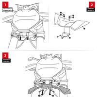 Pour F900R S1000R M1000R : Extension de bec de carénage en fibre de carbone, couvercle de bec, spoiler, ailerons avant, carénage, accessoires d'aile aérodynamique