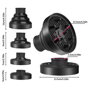 <span class=keywords><strong>Difusor</strong></span> de <span class=keywords><strong>secador</strong></span> de pelo de peluquería portátil de nuevo diseño, <span class=keywords><strong>secador</strong></span> de pelo de <span class=keywords><strong>rizos</strong></span> profesionales, <span class=keywords><strong>secador</strong></span> de silicona, accesorio fácil de plegar - Product Image 6