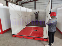 Conteneur de stockage préfabriqué en acier à plat, auto-assemblable, pliable, mobile, empilable, isolé, portable