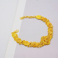 GDJWRI BJ830 Ensemble collier long à 3 couches Bague Bracelet Boucle d'oreille Chaîne plaquée or 18 carats Accessoires pour femmes Bijoux Vente en gros Chine