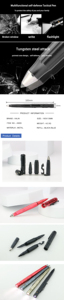 Bút Đa Năng Kèm Đèn Pin Điện Bút Chiến Thuật Tự Vệ - Product Image 4