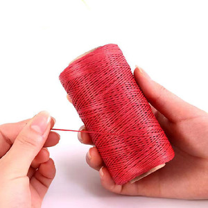 <span class=keywords><strong>Fil</strong></span> de <span class=keywords><strong>coton</strong></span> <span class=keywords><strong>ciré</strong></span> plat de qualité supérieure pour bracelet de collier de couture en cuir - Product Image 4
