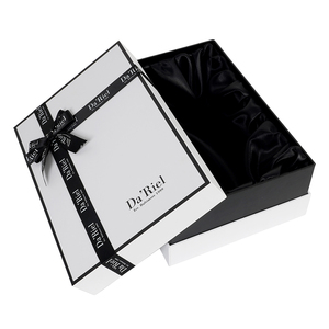 Sang Trọng Tùy Chỉnh Satin Cứng Nhắc Các Tông Quà Tặng Hộp Giấy Cho Phần Mở Rộng Tóc Và Tóc Giả Gói Với Ribbon Đóng Cửa - Product Image 5