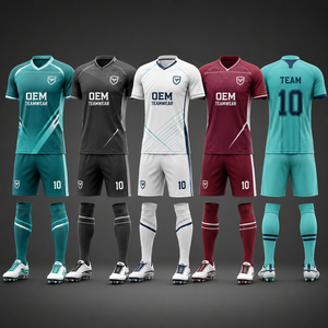 Uniformes de Fútbol Deportivos con Diseño OEM Personalizado, Venta al por Mayor, Sublimación en Blanco, Conjuntos de Camisetas de Entrenamiento de Fútbol - Product Image 1