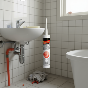 Sellador de Silicona Blanco de 200 ml, Impermeable, SILICONA BLANCO, Cinta Adhesiva de una Cara para Uso Industrial - Product Image 3