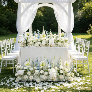 DKB Wholesale Handmade Artificial Silk Flower <b>Runners</b> for Wedding Back to School & Event Decorations - Product Image 1