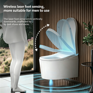 Inodoro Inteligente Suspendido en Pared con Aprobación MWD, Tapa de Apertura y Cierre Automático, Asiento Ergonómico con Calefacción, WC Inteligente con Tanque Oculto, Bidé OEM - Product Image 3