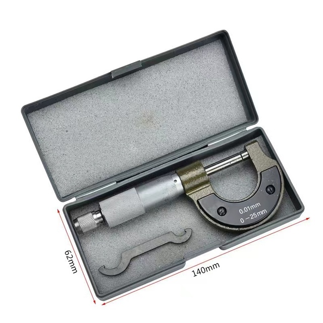 High Precision Professional 0-25mm Measuring Instrument Vernier Caliper Diameter Micrometer External Diameter Micrometer