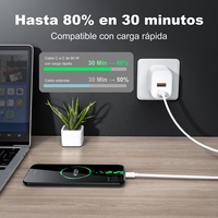 Cable de Datos USB-C a USB-C de Carga Rápida con Logotipo Personalizado de Fábrica OEM, Negro, para Laptops y Teléfonos Móviles, 3.3FT/1M
