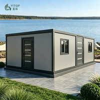 Maison conteneur préfabriquée extensible de 37 m² (20 pieds) avec salle de bain, cuisine, salon, eau et électricité préinstallées