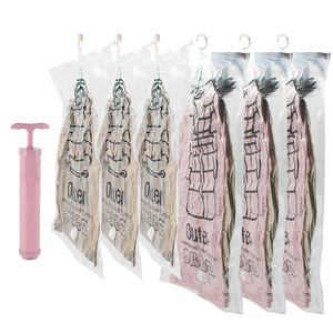 Sacs de rangement suspendus, économiseur d'espace, organisateur sous vide avec cintre, armoires de maison, placard, <span class=keywords><strong>housse</strong></span> anti-poussière <span class=keywords><strong>pour</strong></span> ranger les vêtements - Product Image 1