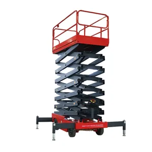 Lift Platform 6M 8M Small Lift Semi-Auto Scissor Lift On Sale