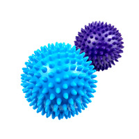 Ballon de massage à picots en PVC pour acupression, ballon de yoga à picots pour fascia, fitness des pieds et des muscles, diamètre 6,8 cm, poids 70 g