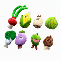 OEM ODM Nouveau style Jouet pour animaux de compagnie en peluche couineur en forme d'aubergine pour la vente en gros