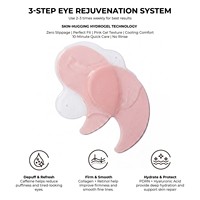 Patchs Hydrogel Anti-Poches et Anti-Cernes au Collagène, ADN de Saumon PDRN et Caféine pour les Yeux, Marque Blanche, 30 Paires