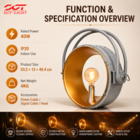 SGT scène rétro lumière Dj fond Dj 40W rétro lumière DMX512 ampoule à Filament de tungstène classique rétro jaune lumière de scène pour la fête
