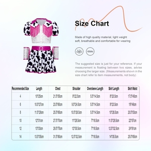 Disfraz de Vaquera para Niñas de 4 a 14 Años, Conjunto con Top Corto, Falda y Puños para Fiestas de Disfraces, Eventos Temáticos y Actuaciones - Product Image 6