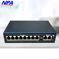 Switch PoE 8 ports 48V 10/100 Mbps + 2 ports Uplink avec AI Watchdog, Switch Ethernet IEEE 802.3AF/AT/BT pour CCTV, en stock