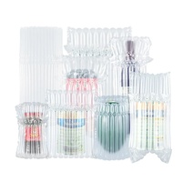 Sac à colonne d'air transparent en HDPE, recyclable, imperméable et protecteur avec rembourrage pour le transport et l'emballage de bouteilles de vin