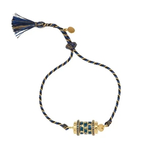 الأزياء والمجوهرات النحاس لوحة الذهب 18k المنسوجة سلسلة الحبل التبت شقرا التارو طبل سحر سوار الإسورة فتاة النساء - Product Image 3